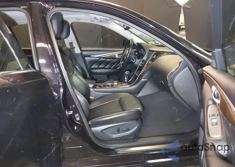 2015 Infiniti Q50 Hybrid Sport from USA, damaged, VIN JN1AV7AP1FM790763